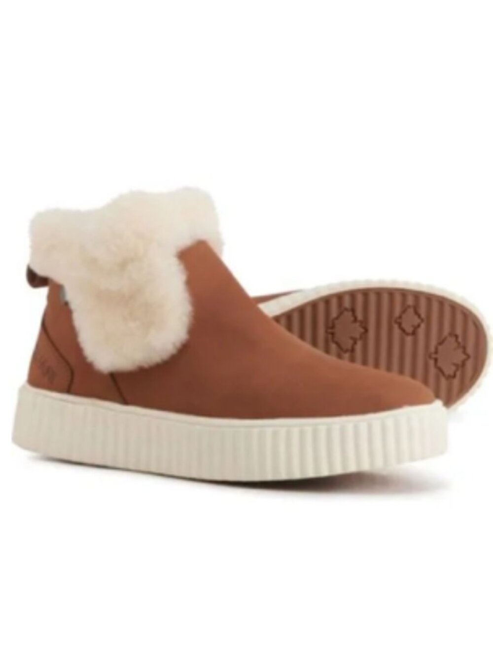 Pajar Canada Clia Leather Ankle Boots Women’s Sz 6.5 Tan Comfort Waterproof Cozy